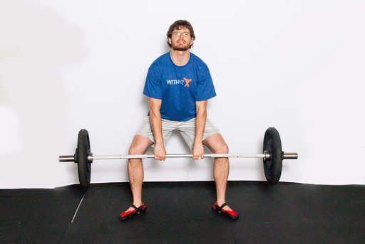 Begin to stand, as if performing a [Deadlift].
