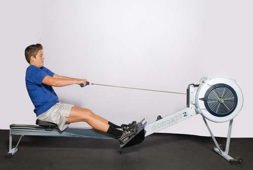 Extend your legs, pushing backwards.
