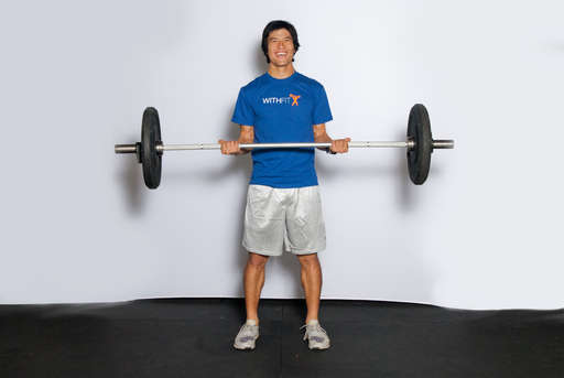Bend your arms at your elbows to curl the weight(s) up to your shoulders.
