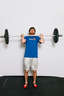 Explosively drive upward with your legs, driving the barbell up off your shoulders.